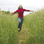 girl running